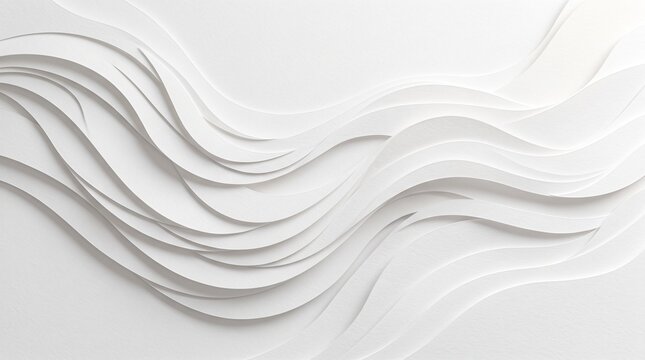 Elegant Paper Cut Wave Background Design