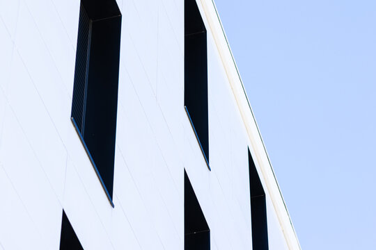 abstract background of a modern building facade with copy space