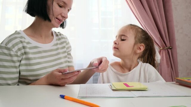 Self confidence child learning at home with supportive parenting concept