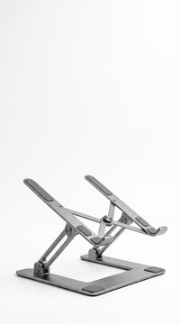 Adjustable Aluminum Laptop Stand for Ergonomic Desk Setup and Improved Airflow Silhouette