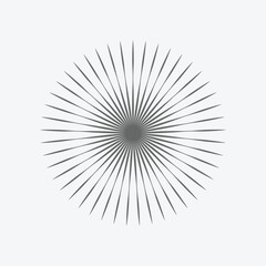 Fototapeta premium Circular radial lines with dots at line's ends design eps 10 . Vector Illustration .