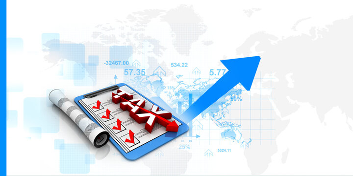 3d illustration Stock market online business concept