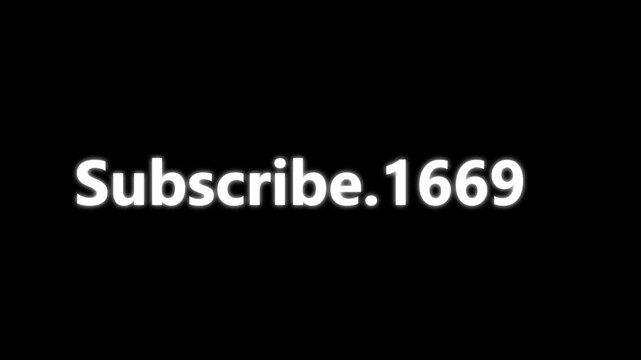 White text subscribe 990 label isolated on a solid black background for digital branding