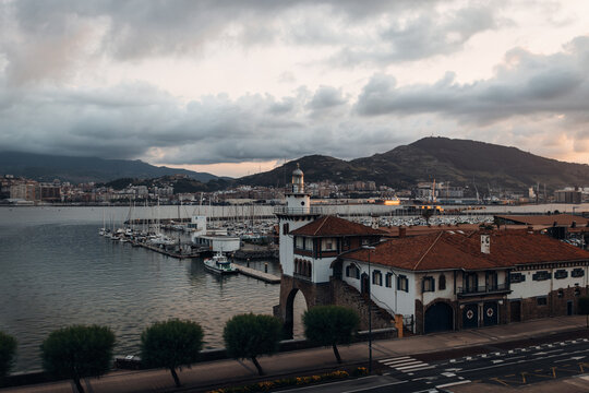 Panorama of the city of Spain town from above