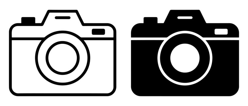 camera vector icon collection
