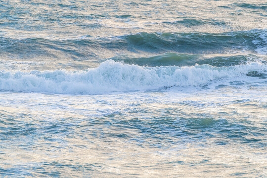 Ocean landscape on central Florida coast line at Orlando Wetlands.
