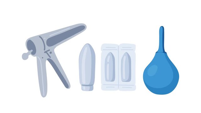 animation proctology examination instruments medical equipment