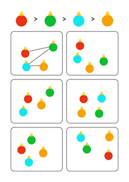 Colorful ornaments arranged in a playful pattern on white background  