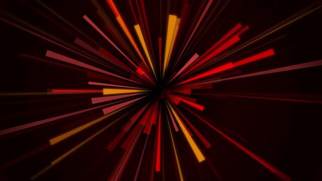 Comic rays red on black background. Anime manga style action effect Chroma key burst outward to create high-energy cinematic motion sequences. 4k video