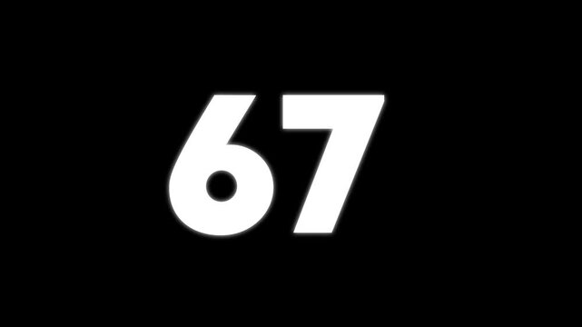 Large bold white number forty isolated on a solid black background for digital countdown timer
