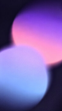 Abstract purple pink blurred aura floating spheres background with grainy holographic gradient waves vertical composition perfect for mobile device luxury wallpapers.