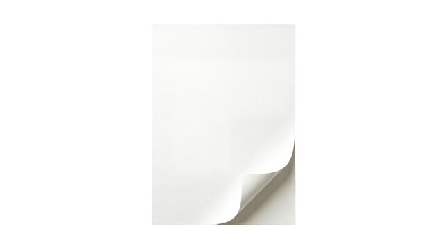 Texture of a single sheet of white paper