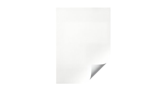 Texture of a single sheet of white paper