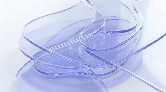 Abstract purple liquid splash with flowing wave shapes and smooth curves