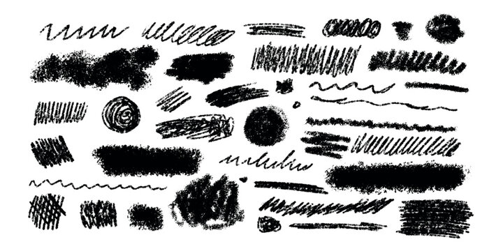 Title	
Textured line and stroke brush. ketch Ink brush crayon underline. Crayon drawn note brush rectangle. Paint chalk shape and pen doodle kid	