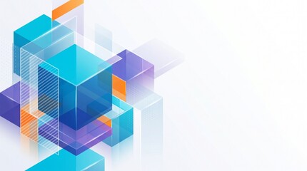 Fototapeta premium Vibrant Abstract Geometric Pattern for Business Design