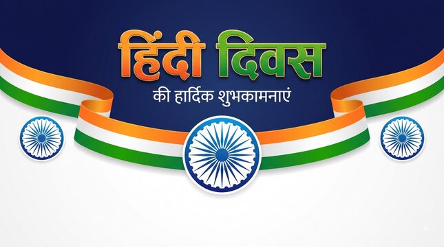 Hindi Diwas celebration poster design