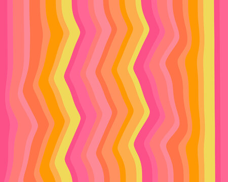 Pink, yellow, orange mixed abstract color wavy textured for Line color wallpaper background with high quality. 