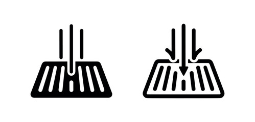 Obraz premium Ventilation Airflow Surface Icons