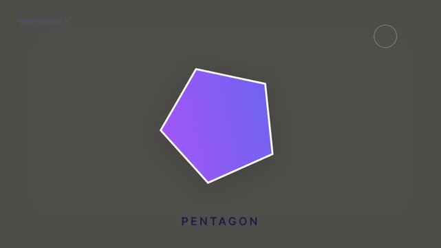 Geometric Shapes Animation: Triangle, Square, Pentagon, Circle