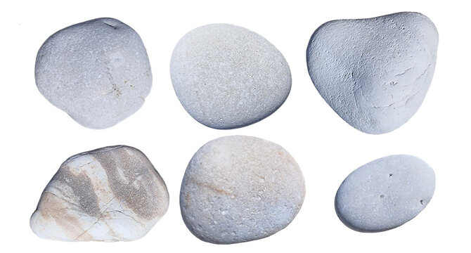 pebble pebbles white isolated rocks from sea and beach for background