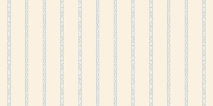 Seamless pastel blue horizontal herringbone lace stripe vector pattern for soft beige aesthetic textile wallpaper backgr