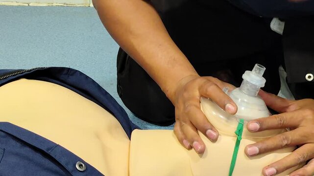 First Aid Cardiopulmonary Resuscitation, How to do the CPR Technique. Basic Life Support