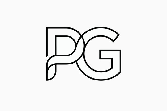 Letter PG Modern Icon Logo Background Illustration Creative Design Template 