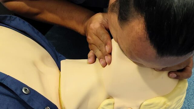 First Aid Cardiopulmonary Resuscitation, How to do the CPR Technique. Basic Life Support