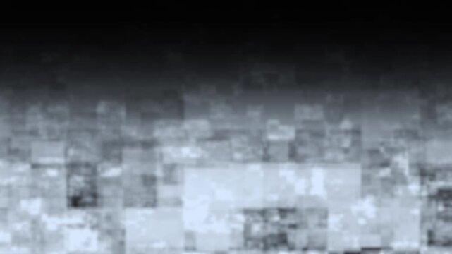 Abstract geometric pattern with icy texture and dark void in cinematic motion