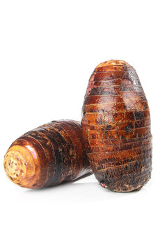 Fresh Lipu Taro Roots from Guangxi China - Traditional Asian Vegetable Studio Photography