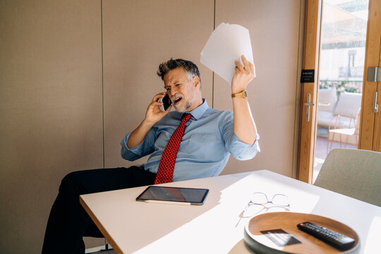 A man working in an office