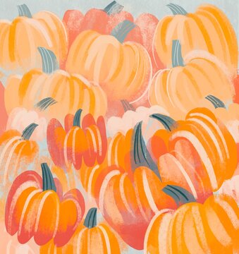 Autumn Pumpkin Composition