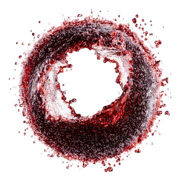 soda splash circular burst isolated on white background jpg