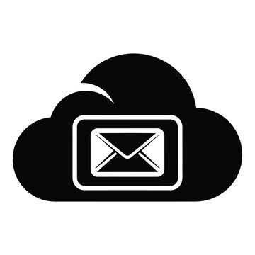 Cloud icon with email symbol inside