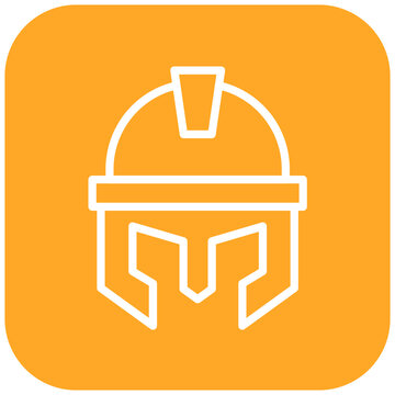 Vector Design Roman Helmet Icon Style
