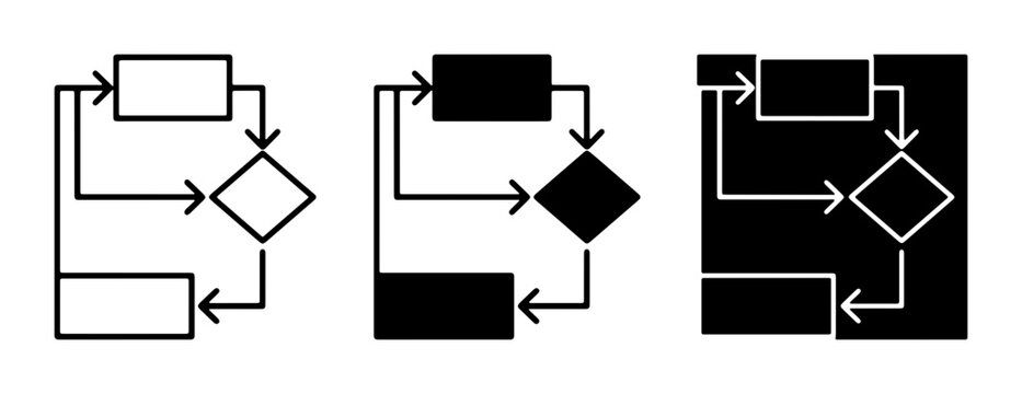 Flowchart Icons, Process Diagrams, Algorithm Steps, Decision Logic, Workflow Elements, Business Process, Data Flow, System Design, Logic Gates, Sequence Charts