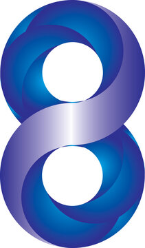 Number eight by art  from Adobe Illustrator