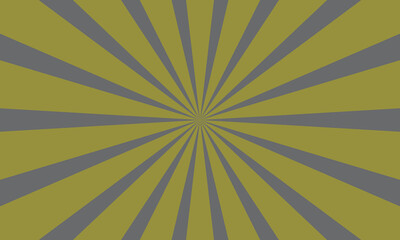Obraz premium Abstract background with a sunburst pattern featuring alternating olive green and grey radiating stripes