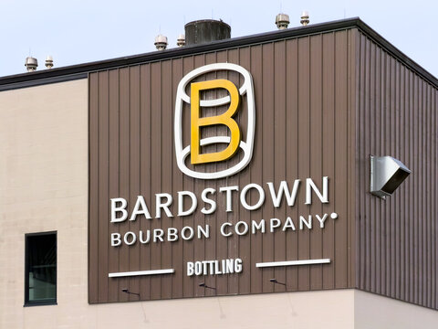 Bardstown, KY, USA - March 13, 2026: Bardstown Bourbon Company is located in Bardstown with a beautiful state-of-the-art facility distilling their popular products and collaborating with other brands.