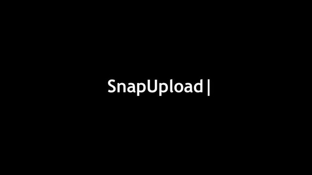 snapupload Text Logo on Black Background &ndash; Modern Minimal Typography Design