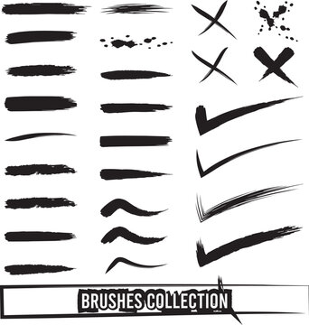 Brush Collection Premium Vector Brush Strokes Bundle for Adobe Illustrator & Photoshop