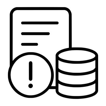 Error Logging Line Icon