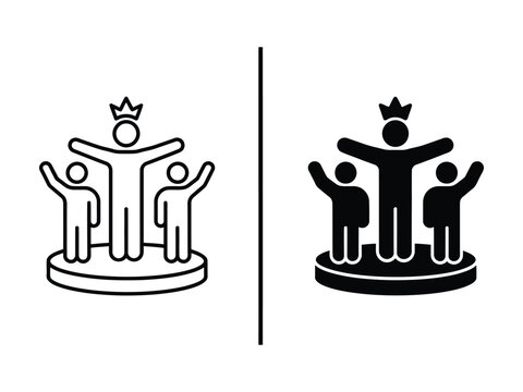 Leadership Team Winner Crown Icon
