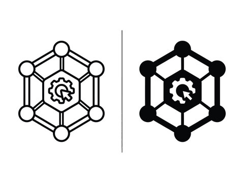 Automation Network Settings Icon  Design 