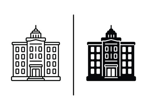 Hospital Building Icon  Design 