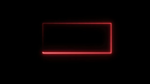 neon light Triangle animation video.4k stock video