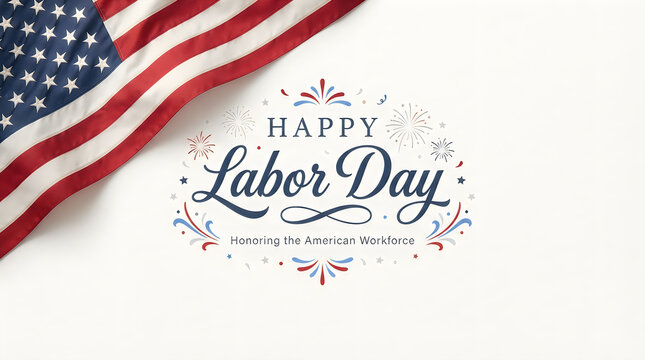 American flag labor day graphic patriotic design honoring us workers and national pride