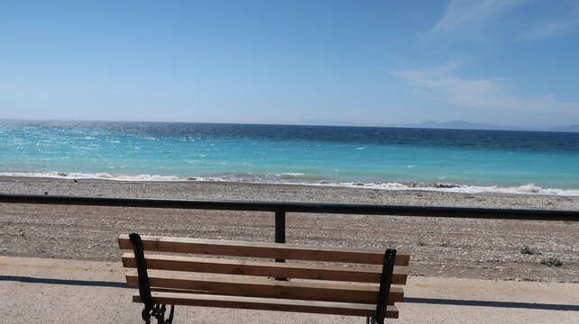bench on the beach