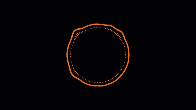 Music sound wave or audio waveform visualizer audio spectrum on transparent background. Audio Spectrum digital minimalist voice and symbol technology with alpha channel in 4k.